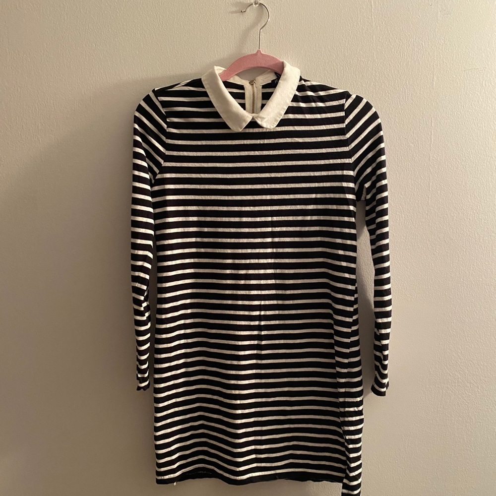 H&M collared long sleeve dress